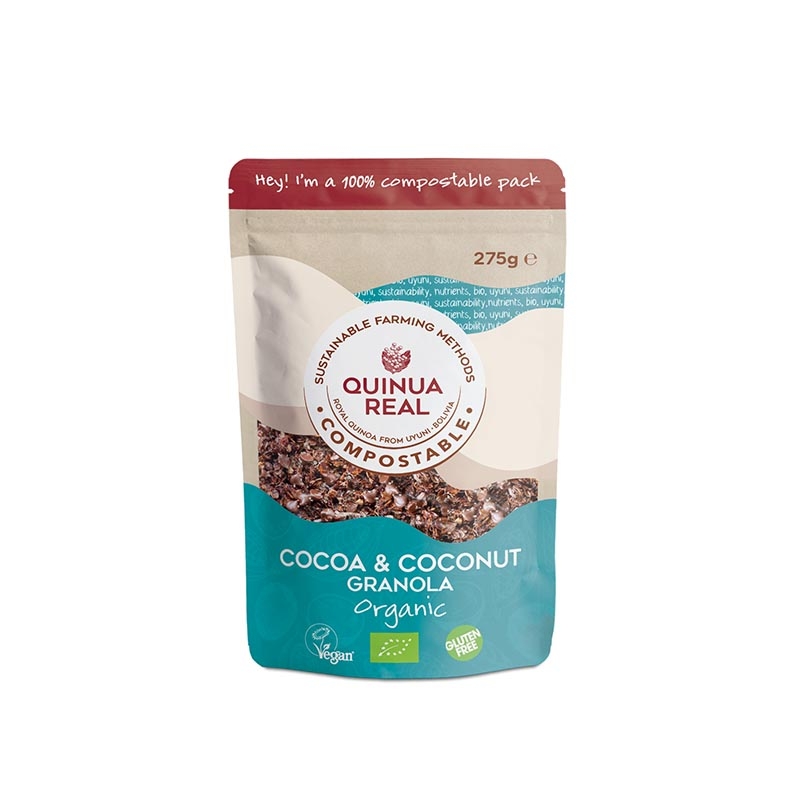 Granola de Quinoa Real Con Cacao y Coco Bio Sin Gluten 360Gr