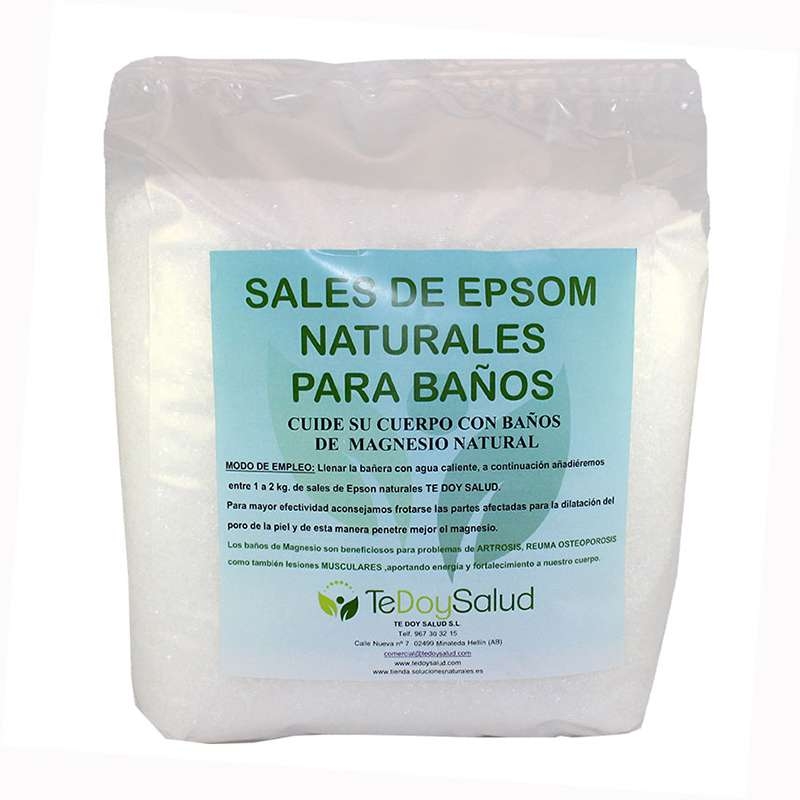 Sales Epsom (Magnesio) Naturales Para Baño 2 Kg